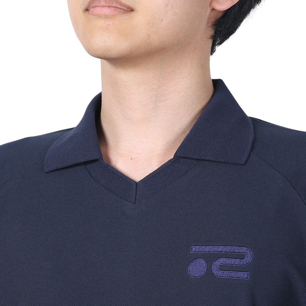 ROSASEN（メンズ）ゴルフウェア 吸水速乾 T/C鹿の子半袖シャツ 044-21341-098