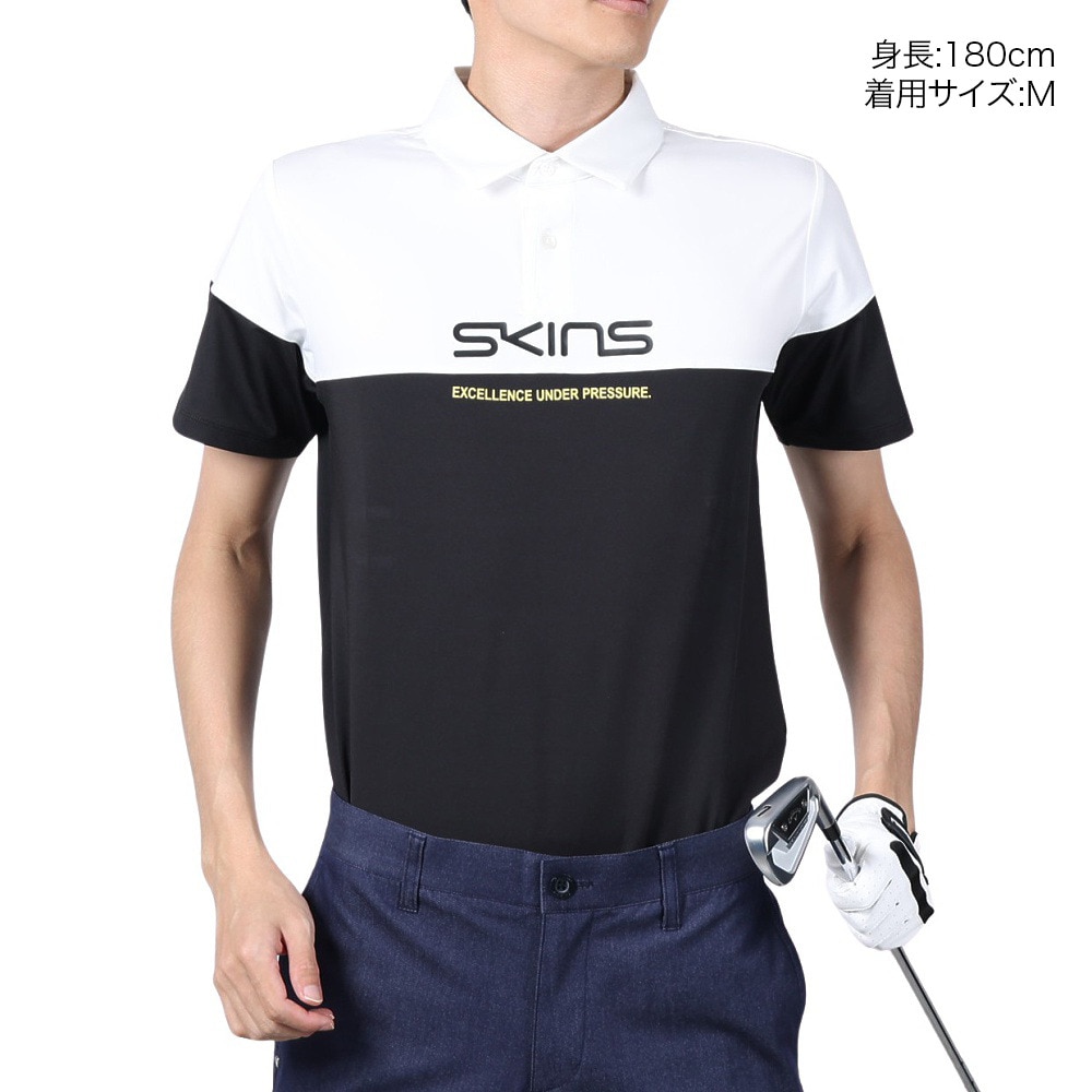 スキンズ（SKINS）（メンズ）ゴルフウェア 半袖ポロシャツ 184-21345-019