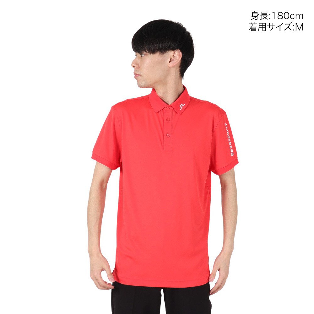 J.LINDEBERG（メンズ）ゴルフウェア Tour Tech Reg Fit 半袖 ポロシャツ 071-21640-062