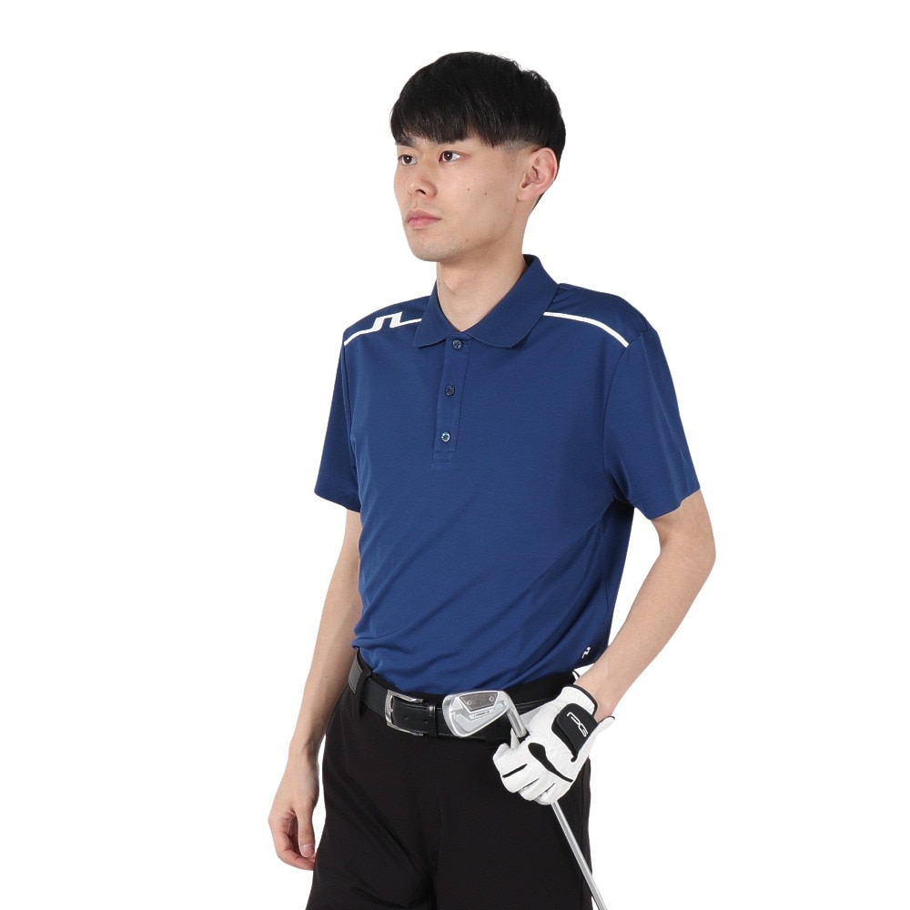 J.LINDEBERG（メンズ）ゴルフウェア Lionel Regular Fit 半袖 ポロシャツ 071-21645-097