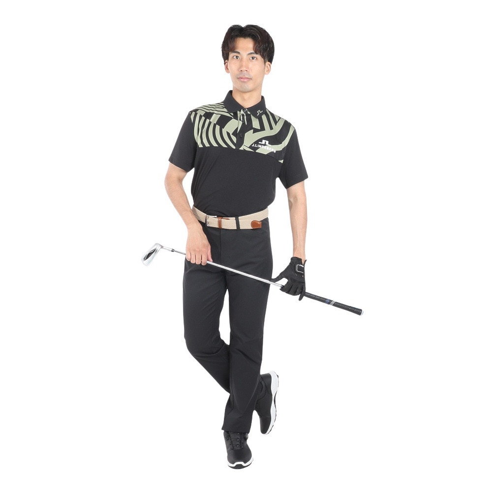 J.LINDEBERG（メンズ）ゴルフウェア 半袖 ツアーコレクション ポロシャツ 071-21650-019