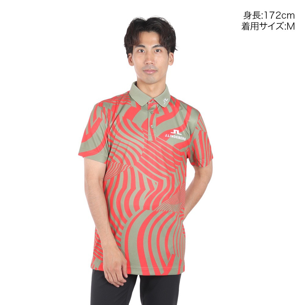 J.LINDEBERG（メンズ）ゴルフウェア 半袖 ツアーコレクション ポロシャツ 071-21651-025