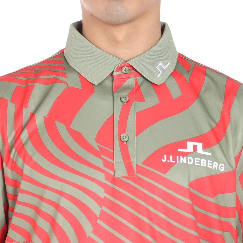 J.LINDEBERG（メンズ）ゴルフウェア 半袖 ツアーコレクション ポロシャツ 071-21651-025