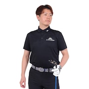 J.LINDEBERG（メンズ）ゴルフウェア 半袖 吸水速乾 Mat Tour Golf メッシュジャガードポロ 071-21250-019