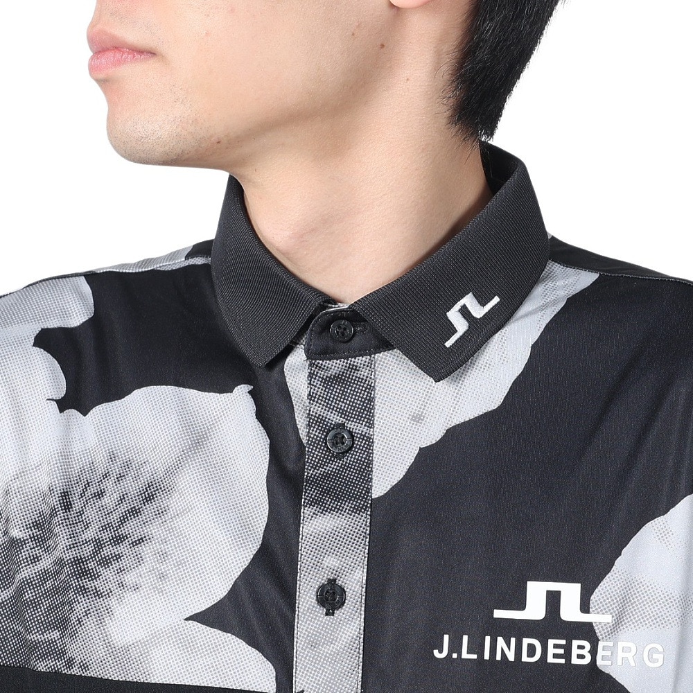 J.LINDEBERG（メンズ）ゴルフウェア 吸水速乾 カラーブロック バックブリッジポロシャツ 071-21351-019
