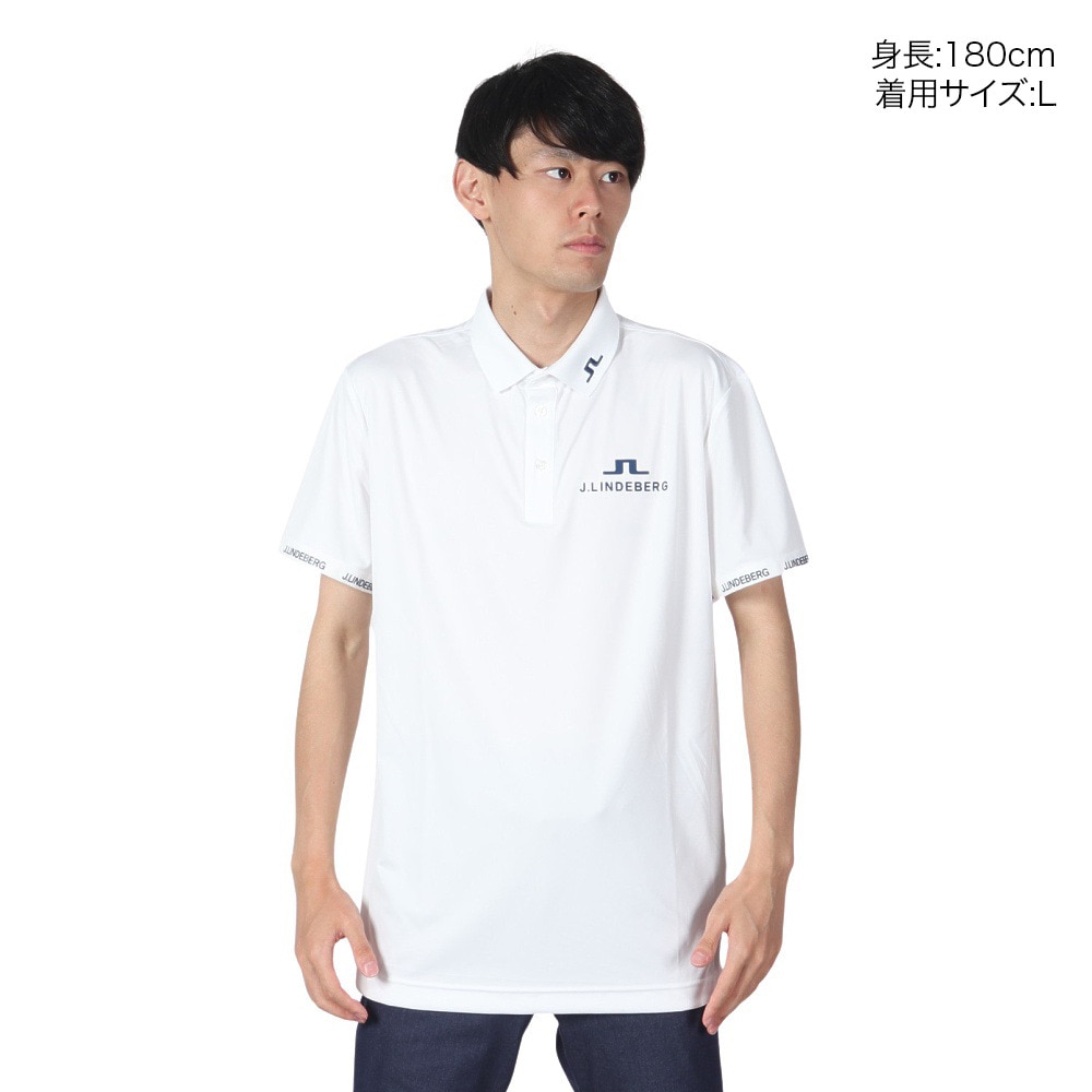 J.LINDEBERG（メンズ）ゴルフウェア TOUR COLLECTION バックブリッジ ポロシャツ 071-21460-004