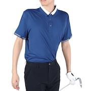 J.LINDEBERG（メンズ）ゴルフウェア 吸水速乾 袖ロゴ半袖ポロシャツ 071-21343-097