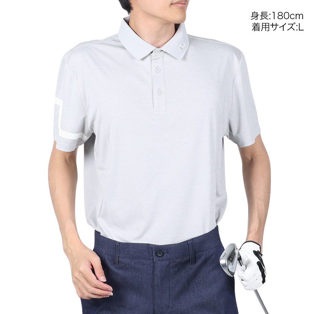 J.LINDEBERG（メンズ）ゴルフウェア 半袖 吸水速乾 Heath Regular Fit ポロシャツ 071-21344-012