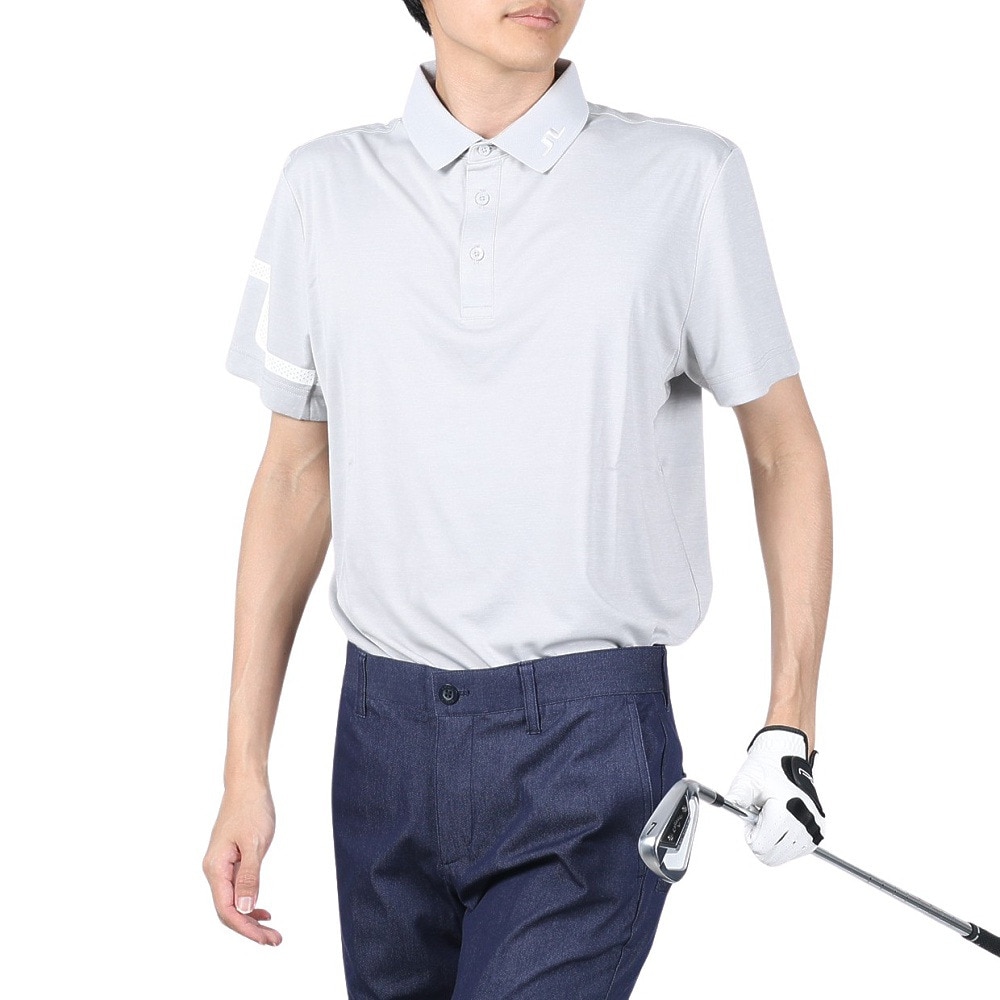 J.LINDEBERG（メンズ）ゴルフウェア 半袖 吸水速乾 Heath Regular Fit ポロシャツ 071-21344-012