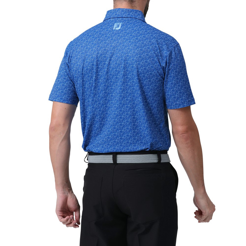 フットジョイ（FOOT JOY）（メンズ）ゴルフウェア ゴルフコースプリント半袖シャツ 81756 FJ-S24-S16