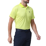 フットジョイ（FOOT JOY）（メンズ）ゴルフウェア 吸汗速乾 アウトラインプリント半袖メッシュポロシャツ 81801 FJ-S24-S02