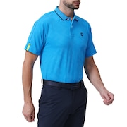 フットジョイ（FOOT JOY）（メンズ）ゴルフウェア 吸汗速乾 モチーフジャカード半袖メッシュポロ 81816 FJ-S24-S03
