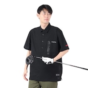 フィドラ（FIDRA）（メンズ）ゴルフウェア ウーブンシャツ FV5RTY17 BLK