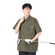 (メンズ)ゴルフウェア 半袖 ウーブンシャツ FV5RTY17 KHK