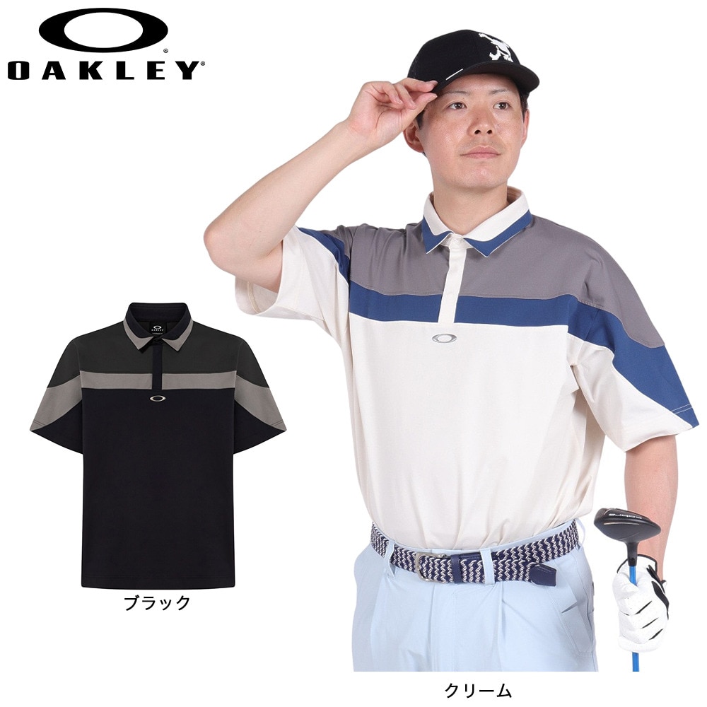 オークリー（OAKLEY）（メンズ）ゴルフウェア 吸汗速乾 ICON SHAPE シャツ FOA406433-372