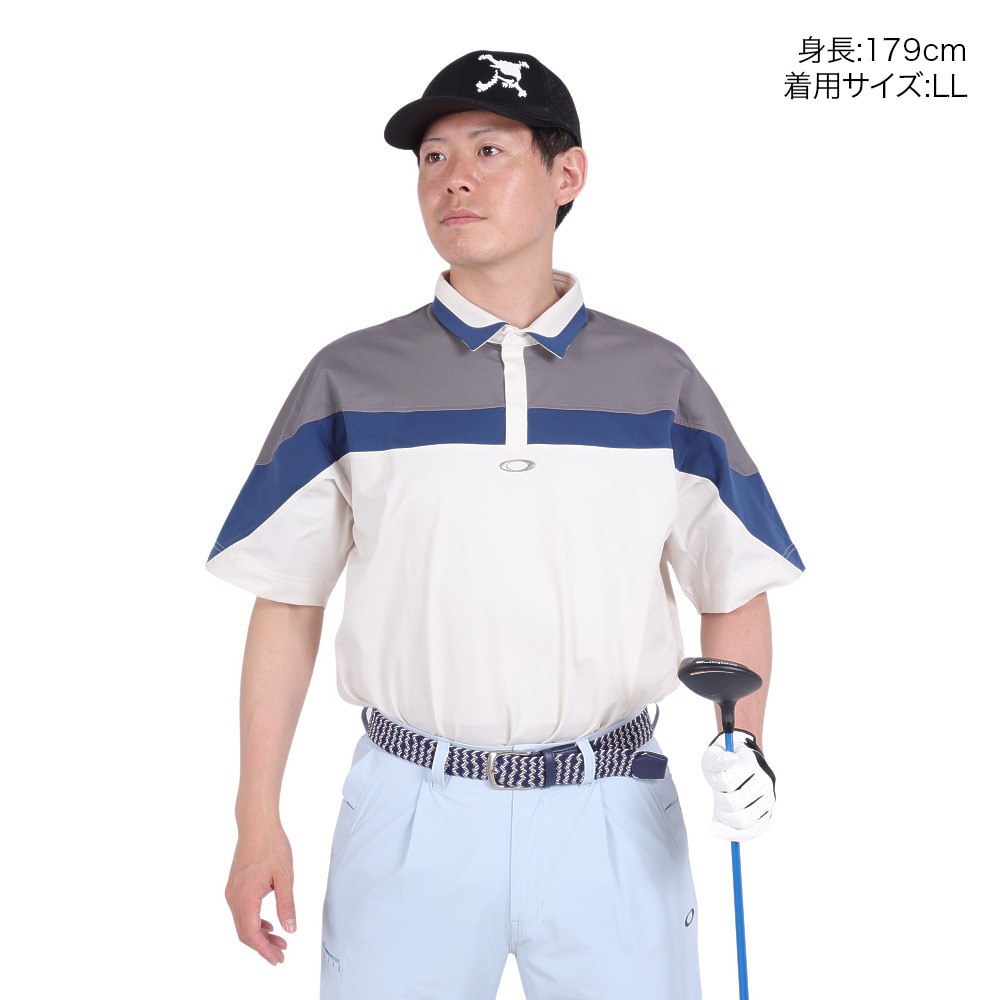オークリー（OAKLEY）（メンズ）ゴルフウェア 吸汗速乾 ICON SHAPE シャツ FOA406433-372