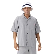 プーマ（PUMA）（メンズ）ゴルフウェア P ストレッチ シアサッカー オープンカラー半袖シャツ 627645-01