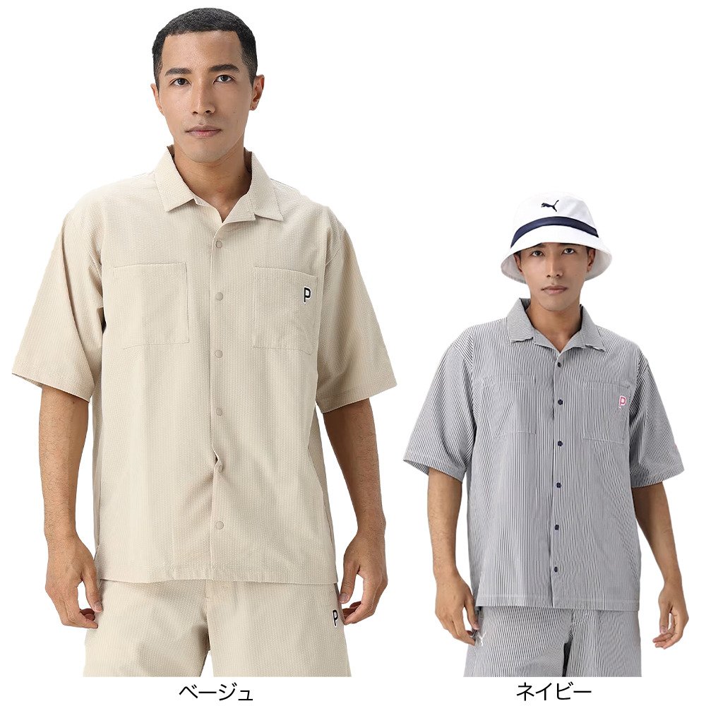 プーマ（PUMA）（メンズ）ゴルフウェア P ストレッチ シアサッカー 