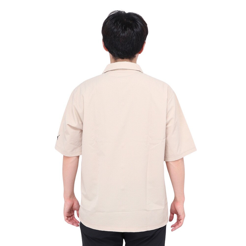 プーマ（PUMA）（メンズ）ゴルフウェア P ストレッチ シアサッカー オープンカラー半袖シャツ 627645-03