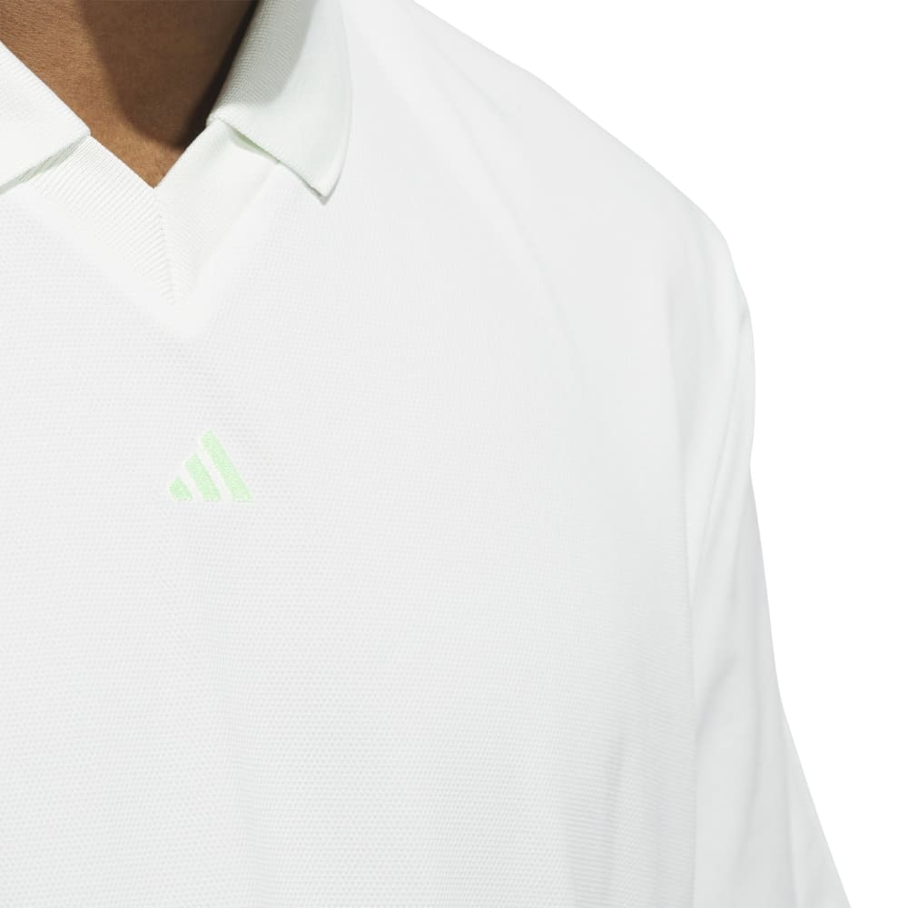 アディダス（adidas）（メンズ）ゴルフウェア 半袖 U365 ツイストニット ピケルーズフィットポロシャツ EZA66-IU4338LGRN