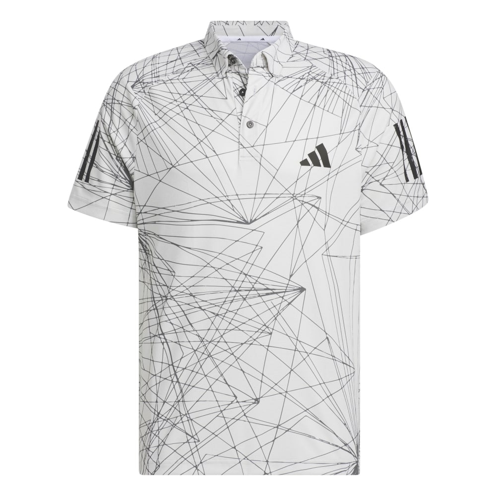 アディダス（adidas）（メンズ）ゴルフウェア 半袖 吸汗速乾 レイビームプリント ドライポロ IKJ54-IN6599W