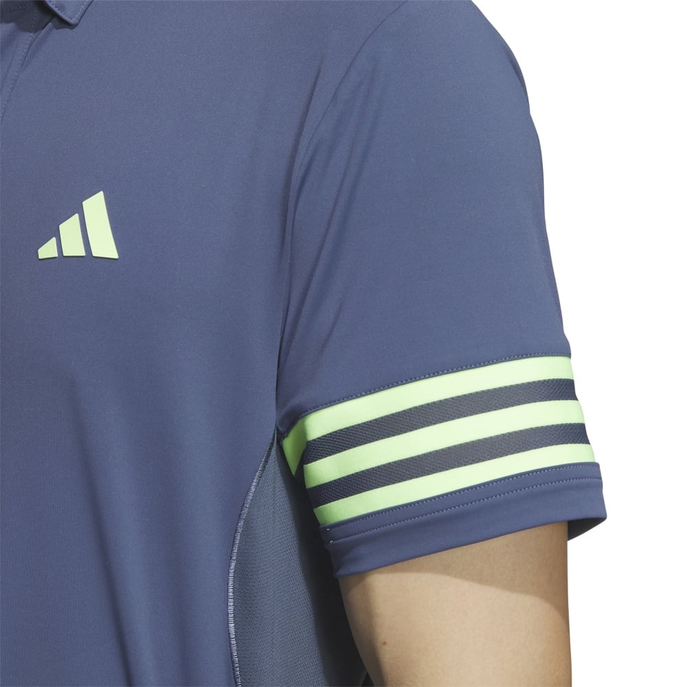 アディダス（adidas）（メンズ）ゴルフウェア 3ストライプス メッシュベントポロ IKK68-IN9056NVY