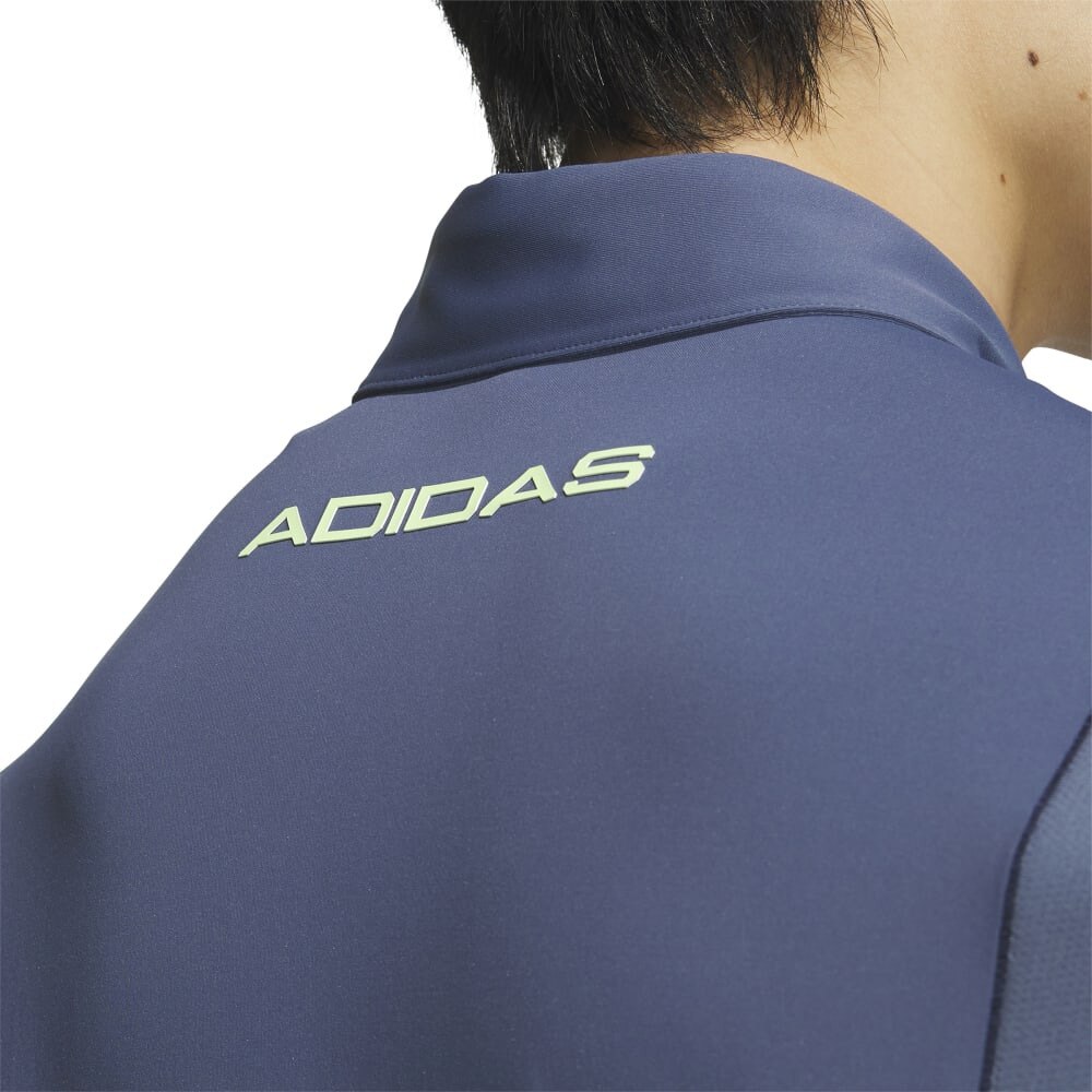 アディダス（adidas）（メンズ）ゴルフウェア 3ストライプス メッシュベントポロ IKK68-IN9056NVY