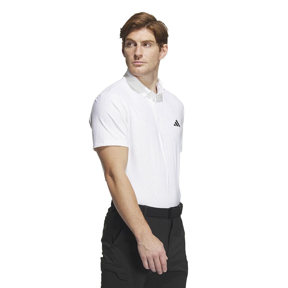 アディダス（adidas）（メンズ）ゴルフウェア 半袖 吸汗速乾 HEAT. RDY デボスグラフィックシャツ IKK74-IN9034W
