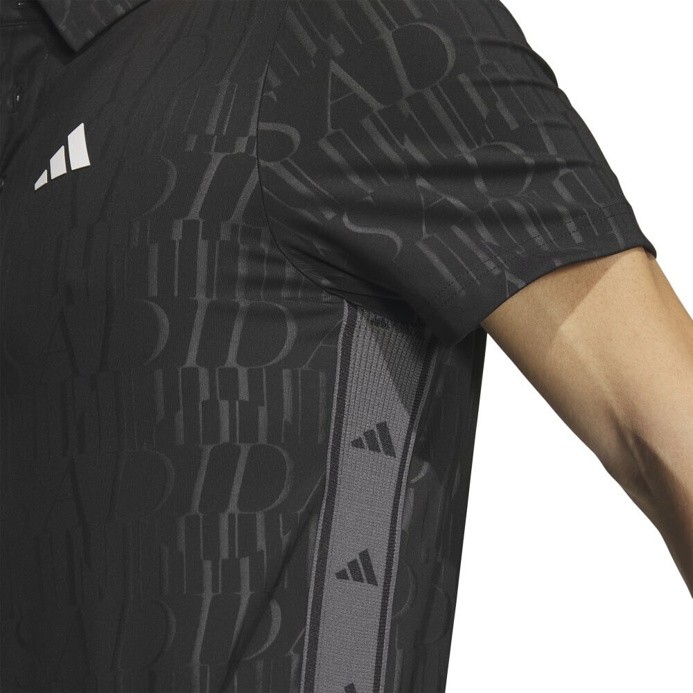 アディダス（adidas）（メンズ）ゴルフウェア 半袖 吸汗速乾 HEAT. RDY デボスグラフィックシャツ IKK74-IN9035BK