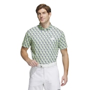 アディダス（adidas）（メンズ）ゴルフウェア マルチカラードBOSプリントシャツ IKK75-IN9040LGRN