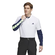 アディダス（adidas）（メンズ）ゴルフウェア BOSグラフィックレイヤードセットシャツ IKK78-IN9042W/NVY
