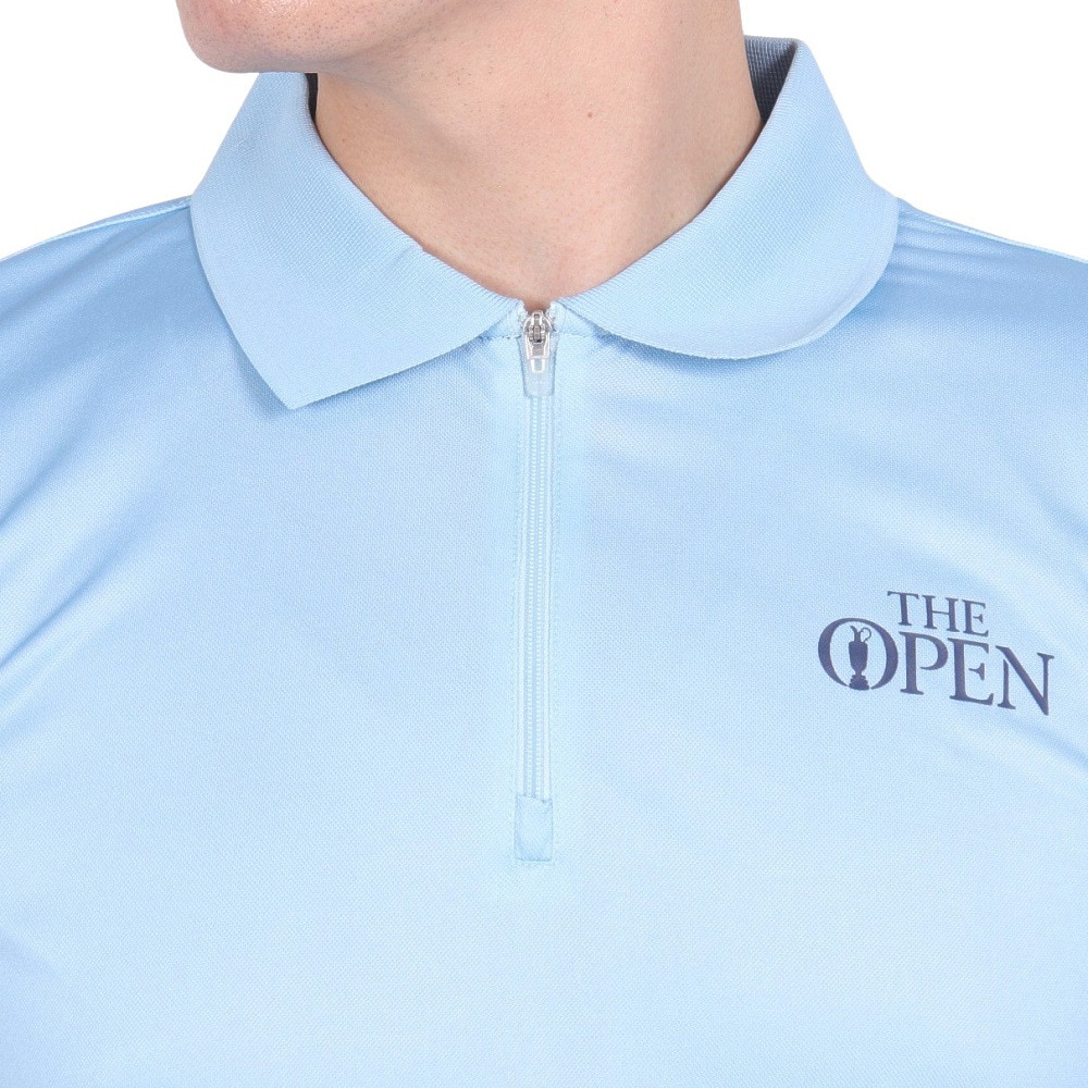 ジ・オープン（THE OPEN）（メンズ）ゴルフウェア 吸水速乾 メランジ カノコ 半袖シャツ 174-21144-091