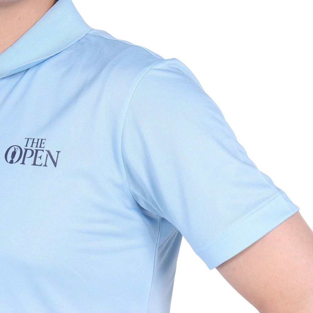 ジ・オープン（THE OPEN）（メンズ）ゴルフウェア 吸水速乾 メランジ カノコ 半袖シャツ 174-21144-091