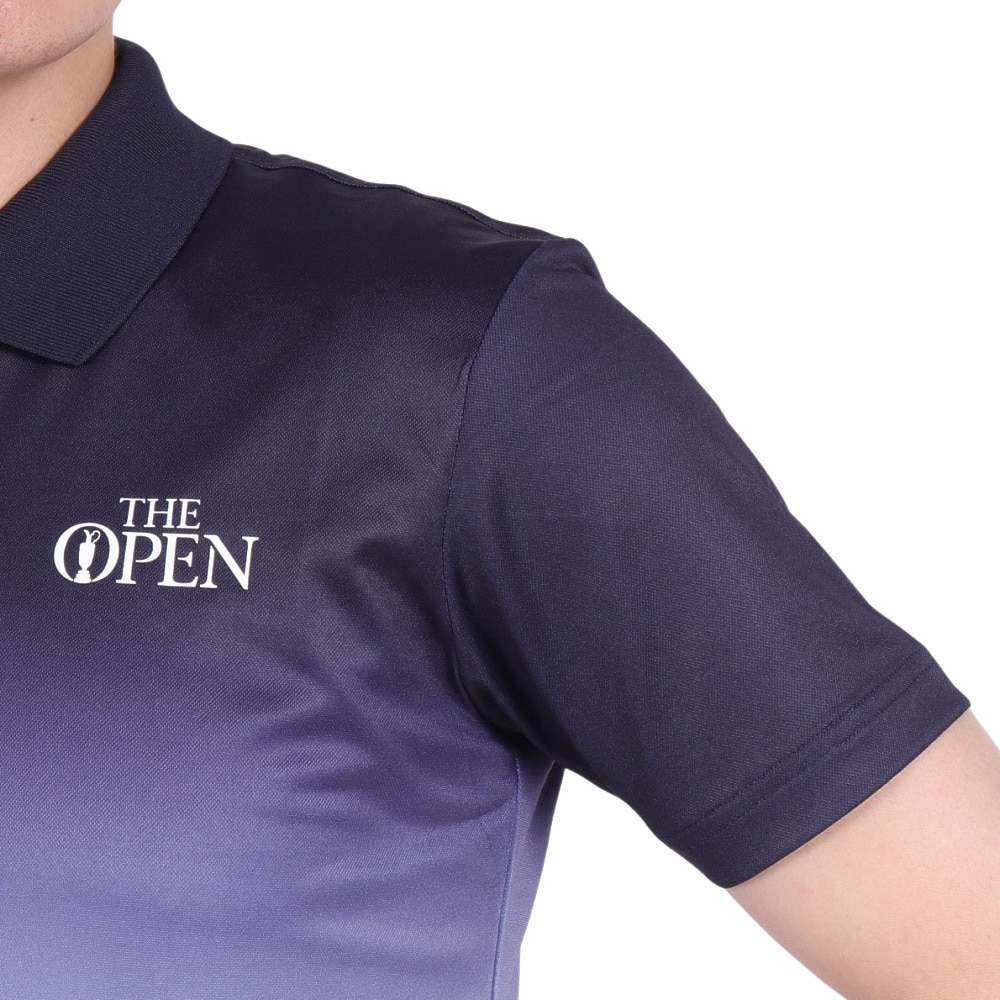 ジ・オープン（THE OPEN）（メンズ）ゴルフウェア 吸水速乾 メランジ カノコ 半袖シャツ 174-21144-098