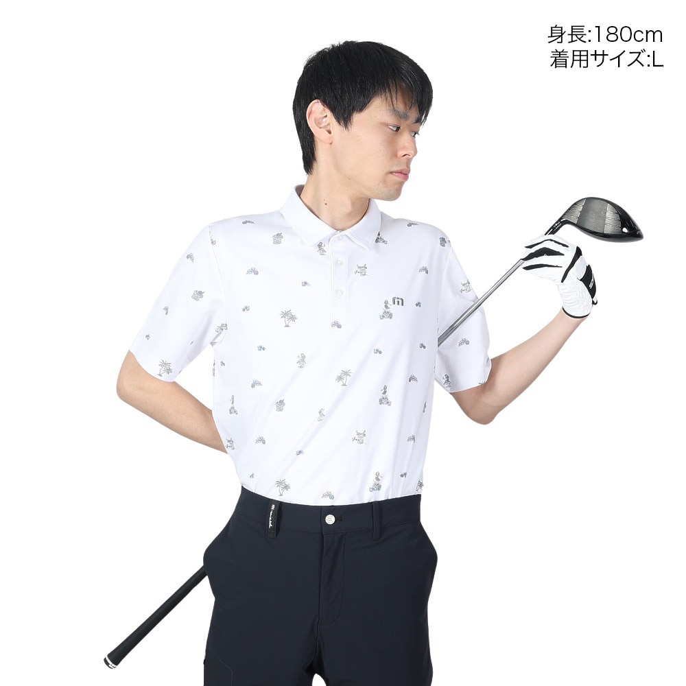 トラヴィスマシュー（Travis Mathew）（メンズ）ゴルフウェア 半袖ポロシャツ 1MAA023JV-1WHT