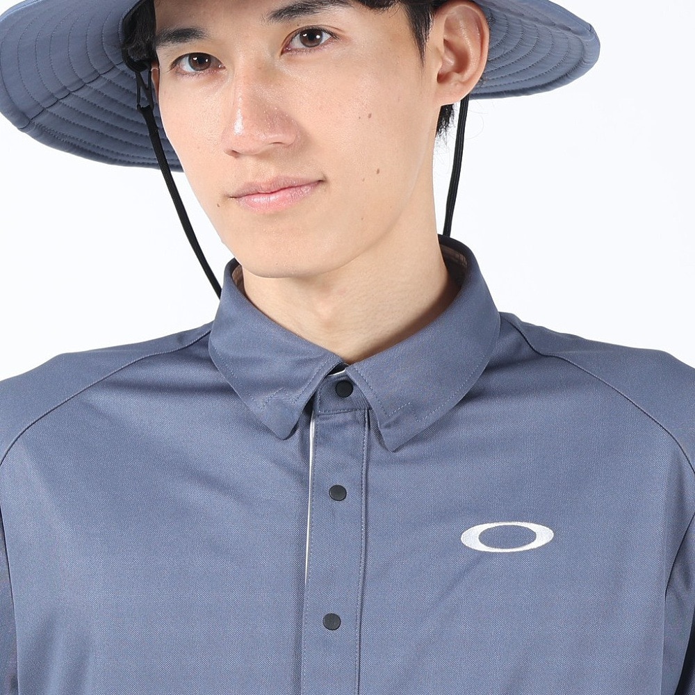 オークリー（OAKLEY）（メンズ）ゴルフウェア 半袖 吸汗速乾 接触冷感 STALWART BLK シャツ FOA406770-66Y