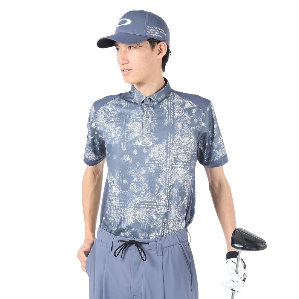 オークリー（OAKLEY）（メンズ）ゴルフウェア 半袖 吸汗速乾 接触冷感 STALWART PAIS シャツ FOA406771-62K