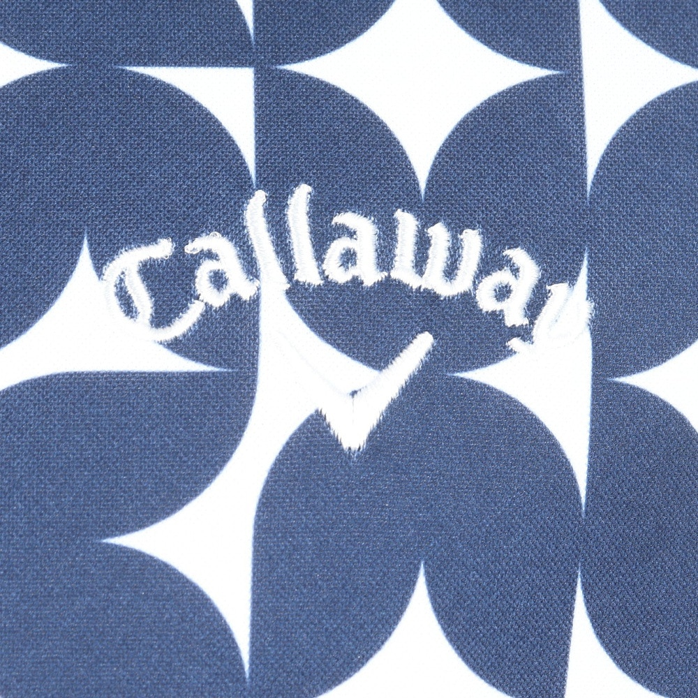 キャロウェイ（CALLAWAY）（メンズ）ゴルフウェア 吸汗速乾 幾何学プリント コンパクト 鹿の子半袖シャツ C24134112-1121