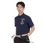 ピン（PING）（メンズ）ゴルフウェア 吸水速乾 ドライミックス裏毛半袖ポロシャツ 621-4160201-120