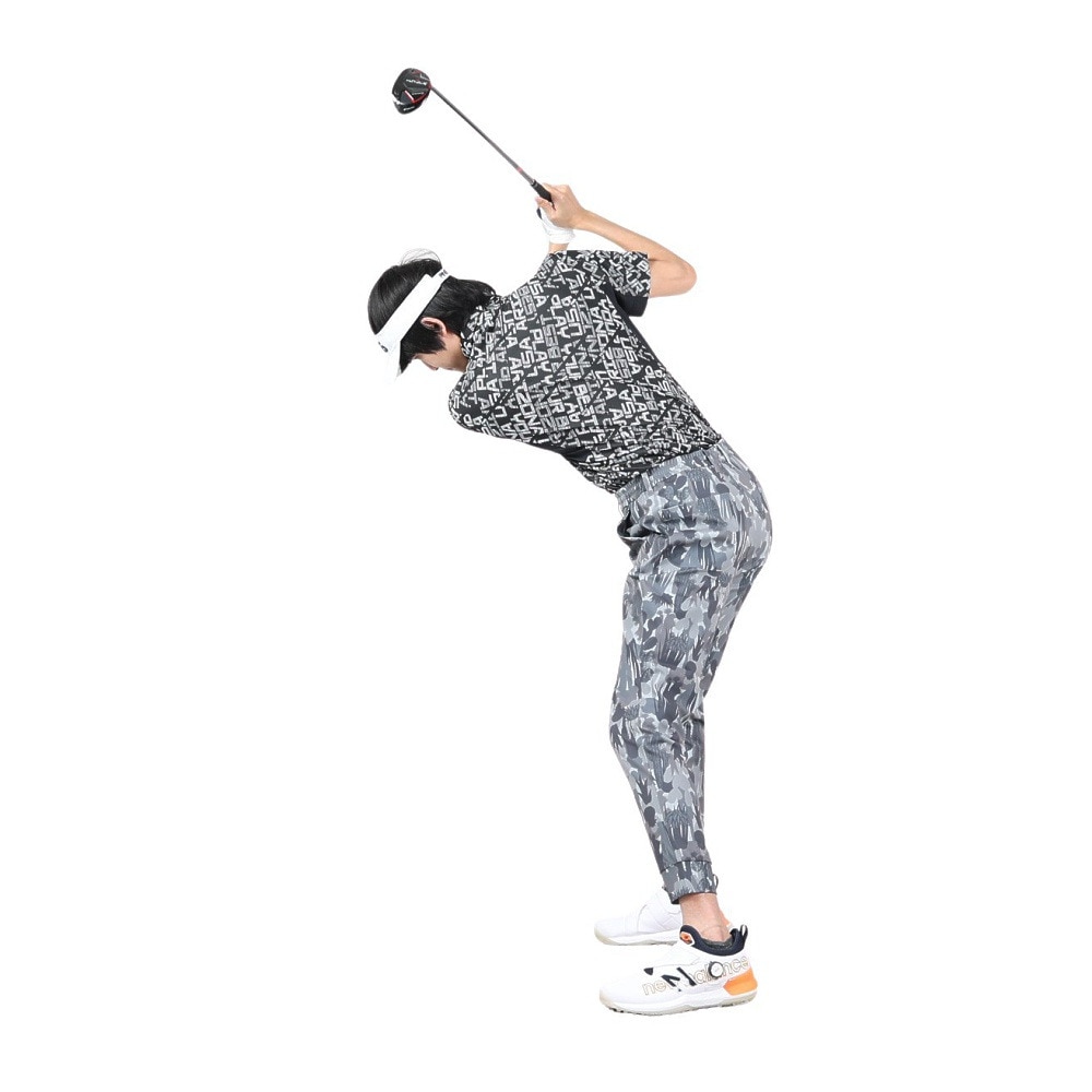 ピン（PING）（メンズ）ゴルフウェア 半袖 バイアスデジタルロゴジャカードポロシャツ 621-4160203-010