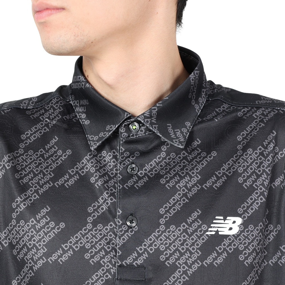 ニューバランス（new balance）（メンズ）ゴルフウェア 半袖 COLLAR シャツ 012-4168003-010