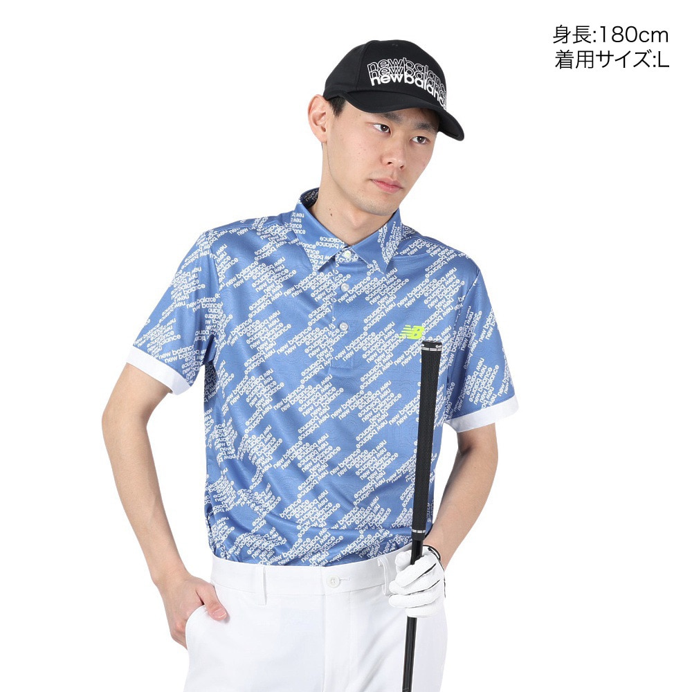 ニューバランス（new balance）（メンズ）ゴルフウェア 半袖 COLLAR シャツ 012-4168003-112