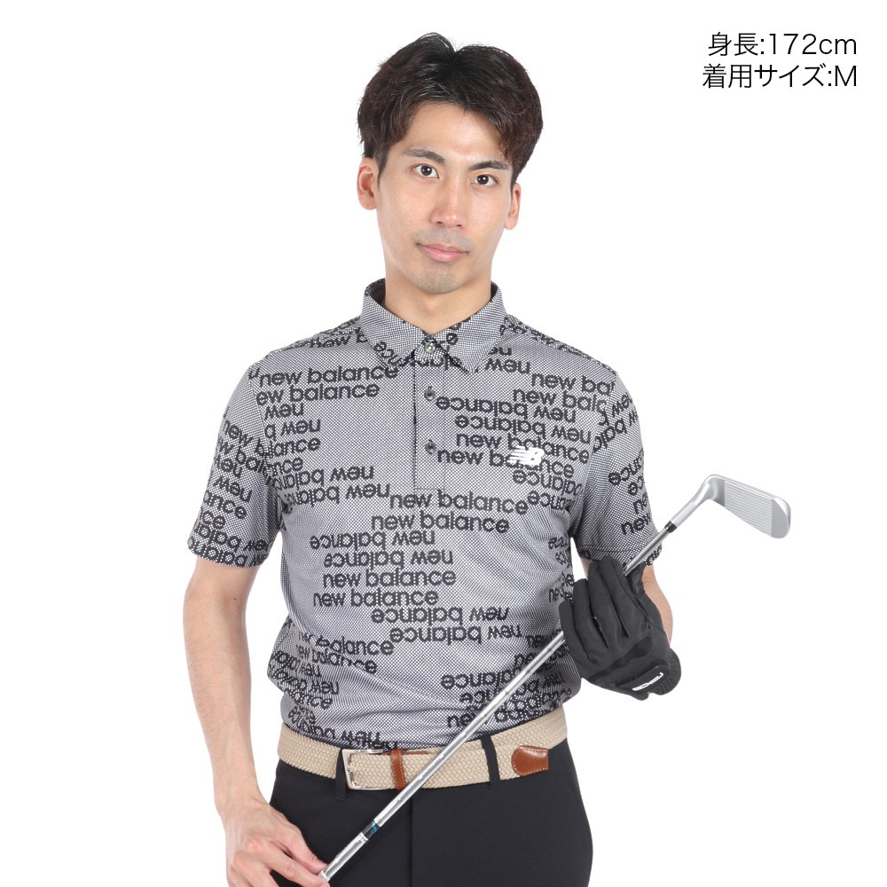 ニューバランス（new balance）（メンズ）ゴルフウェア 半袖 カラー シャツ 012-4168012-010