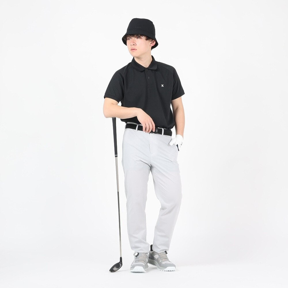 ハーレー（HURLEY）（メンズ）ゴルフウェア 吸汗速乾 PIQUE 半袖 ポロシャツ MKT2200005-BLK