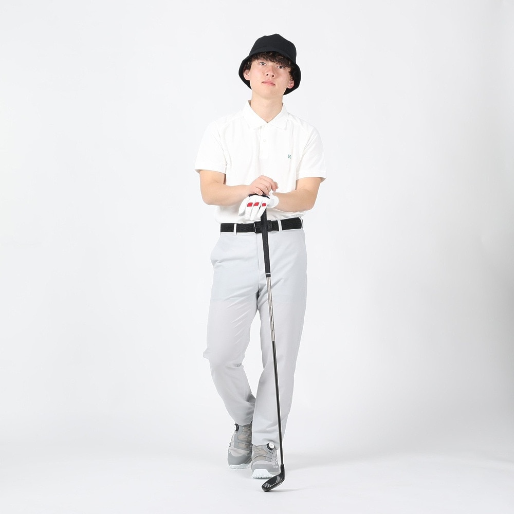 ハーレー（HURLEY）（メンズ）ゴルフウェア 吸汗速乾 PIQUE 半袖 ポロシャツ MKT2200005-OWHT