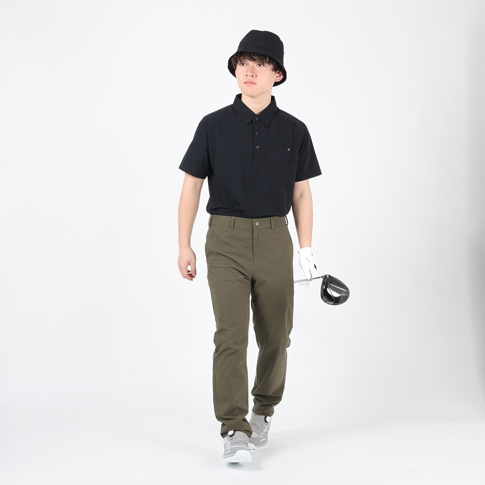 ハーレー（HURLEY）（メンズ）ゴルフウェア 吸汗速乾 UVカット PHANTOM 半袖 ポロシャツ MKT2200007-BLK