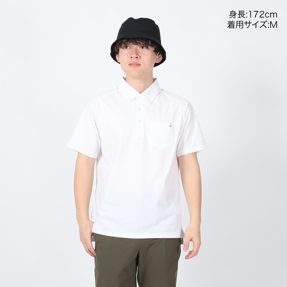 ハーレー（HURLEY）（メンズ）ゴルフウェア 吸汗速乾 UVカット PHANTOM 半袖 ポロシャツ MKT2200007-OWH