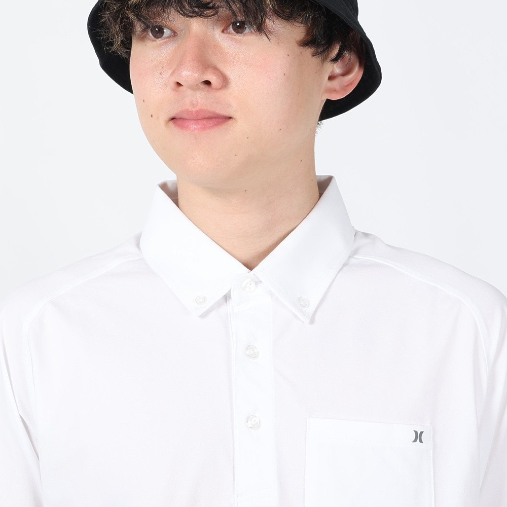 ハーレー（HURLEY）（メンズ）ゴルフウェア 吸汗速乾 UVカット PHANTOM 半袖 ポロシャツ MKT2200007-OWH