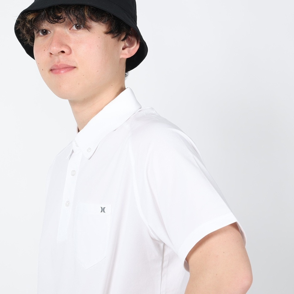 ハーレー（HURLEY）（メンズ）ゴルフウェア 吸汗速乾 UVカット PHANTOM 半袖 ポロシャツ MKT2200007-OWH