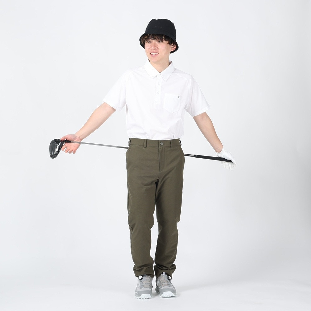 ハーレー（HURLEY）（メンズ）ゴルフウェア 吸汗速乾 UVカット PHANTOM 半袖 ポロシャツ MKT2200007-OWH